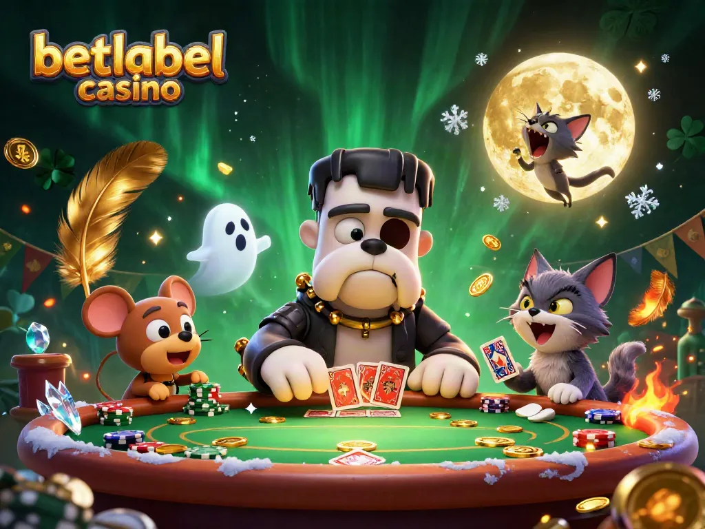 Experience thrilling games at betlabel casino with a lively poker atmosphere and unique characters.